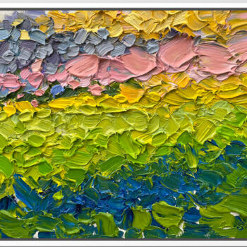 제목이 "Spring freshness"인 미술작품 Olga Bezhina로, 원작, 기름 나무 들것 프레임에 장착됨