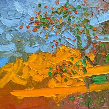 제목이 "Mount Sober Bash"인 미술작품 Olga Bezhina로, 원작, 기름 나무 들것 프레임에 장착됨