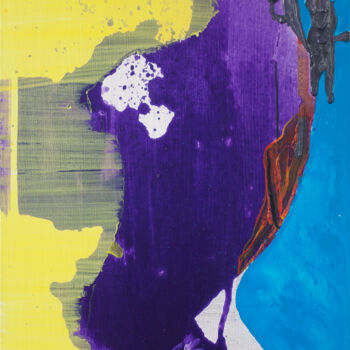 Painting titled "body violet" by Olga Chertova, Original Artwork, Acrylic Mounted on Wood Stretcher frame
