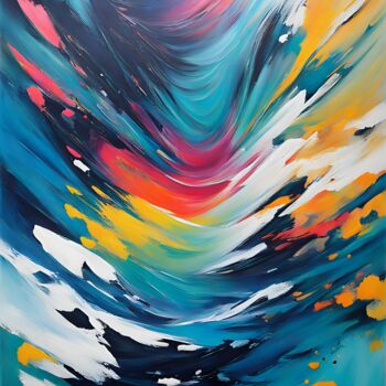 Pintura intitulada "Radiant Spectrum" por Olga Guseva, Obras de arte originais, Acrílico Montado em Painel de madeira