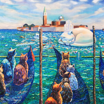 Painting titled "Venice Biennale 2026" by Olga Krasovskaya, Original Artwork, Oil