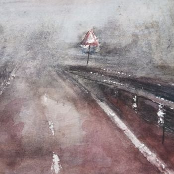 "On the road II" başlıklı Tablo Olga Laray tarafından, Orijinal sanat, Suluboya