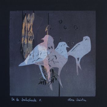Impressões e gravuras intitulada "De la balustrade 5" por Olivia Quintin, Obras de arte originais, Gravação