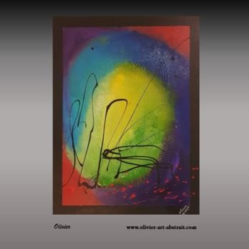 Peinture intitulée "TE-ORA" par Olivier Art Abstrait, Œuvre d'art originale, Acrylique Monté sur Châssis en bois