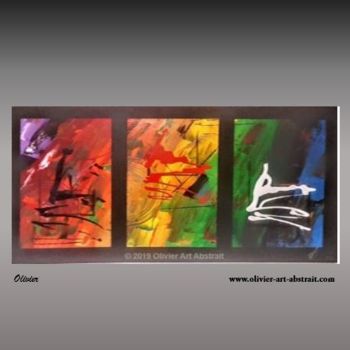 Peinture intitulée "optical illusion" par Olivier Art Abstrait, Œuvre d'art originale, Acrylique Monté sur Châssis en bois