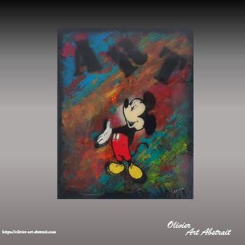Peinture intitulée "Happy M" par Olivier Art Abstrait, Œuvre d'art originale, Acrylique
