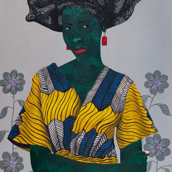 Pintura titulada "Fortitude" por Oluwafemi Afolabi, Obra de arte original, Acrílico