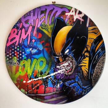 Peinture intitulée "BAD WOLF" par Onekize, Œuvre d'art originale, Acrylique