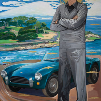 Pintura intitulada "SHELBY" por Orest Hrytsak, Obras de arte originais, Acrílico Montado em Armação em madeira