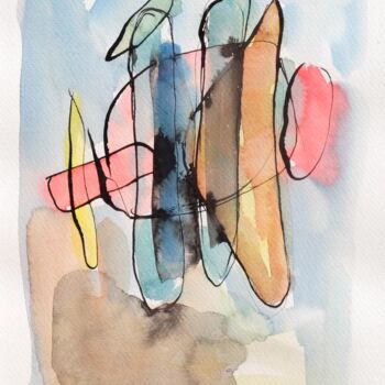 Painting titled "2022.235" by Oscar Boffy, Original Artwork, Watercolor