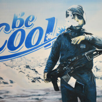Pintura titulada "Be cool" por Osi, Obra de arte original, Acrílico Montado en Bastidor de camilla de madera