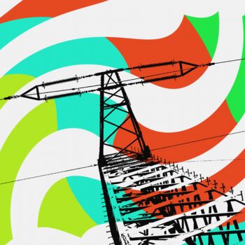 Цифровое искусство под названием "WE BUILT THIS CITY…" - Otis Porritt, Подлинное произведение искусства, Цифровая живопись