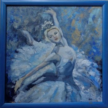 绘画 标题为“Snow ballerina” 由Olivkan Art, 原创艺术品, 油