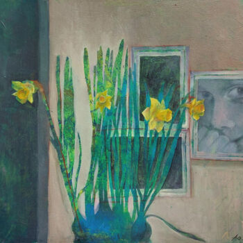 Картина под названием "Narcissus" - Oxana Antonenko, Подлинное произведение искусства, Масло
