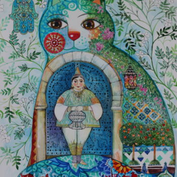 Картина под названием "la Tunisie" - Oxana Zaika, Подлинное произведение искусства, Акварель