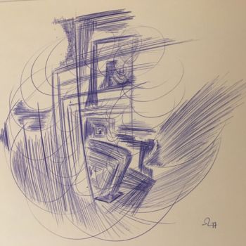 Drawing titled "Voyage" by Ozzi Uaan, Original Artwork