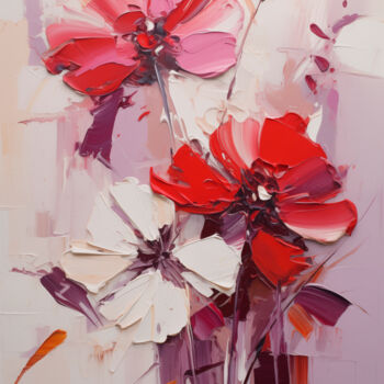 Arte digital titulada "Flowers93" por P. Lee, Obra de arte original, Pintura Digital
