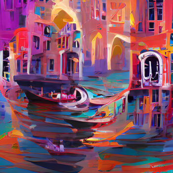 Arts numériques intitulée "Venecia V" par Paco Fuente, Œuvre d'art originale, Peinture numérique