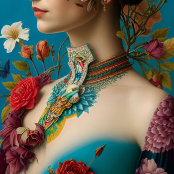 Digitale Kunst getiteld "Mujer IV" door Paco Fuente, Origineel Kunstwerk, Foto Montage