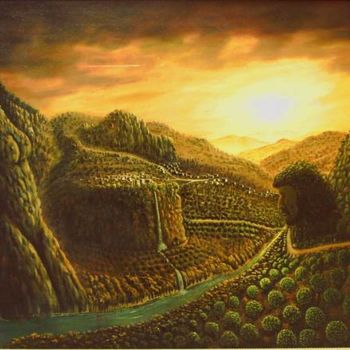 "Sunturas Köyü 80" başlıklı Tablo Painter Poet Penman tarafından, Orijinal sanat, Petrol