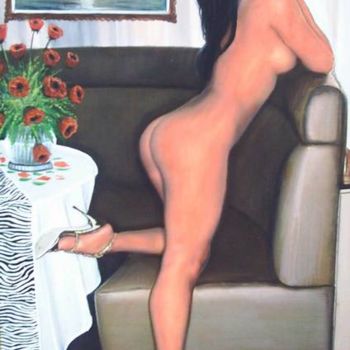 Peinture intitulée "Nude 404" par Painter Poet Penman, Œuvre d'art originale, Huile