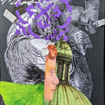 Collages titled "«Heart of Rome» gir…" by Palirina, Original Artwork, Collages Mounted on Cardboard