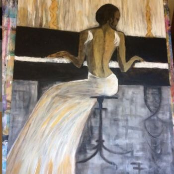 Painting titled "ses mains/ ailes" by Pamela Gerard, Original Artwork, Acrylic