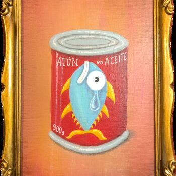 Картина под названием "592 - ATÚN" - Paolo Andrea Deandrea, Подлинное произведение искусства, Акрил Установлен на картон