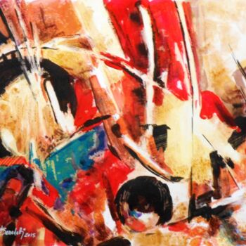 Painting titled "COMPOSIZIONE 1 - 67…" by Paolo Benedetti, Original Artwork, Acrylic