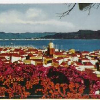 Painting titled "Saint Tropez ( Pano…" by Rodolphe Parisotto, Original Artwork, Oil