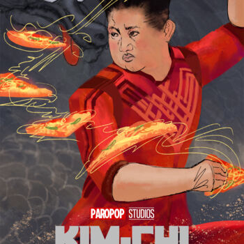 Digitale Kunst getiteld "KIM-CHI" door Jahow See (ParoPop), Origineel Kunstwerk, Digitale afdruk