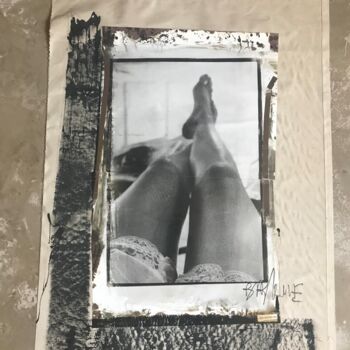 Fotografía titulada "Les jambes de julie…" por Pascal Biblocque, Obra de arte original, Fotografía analógica