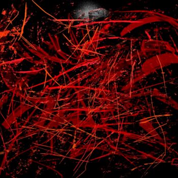 Digitale Kunst mit dem Titel "Blood" von Pascal Gagné, Original-Kunstwerk, Digitale Malerei