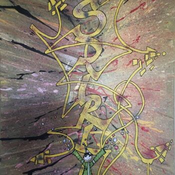 Pintura intitulada "GRAFFITI SPIRIT" por Pascal Kowalewski (PK29), Obras de arte originais, Acrílico Montado em Armação em m…