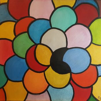 Painting titled "Pacman" by Pascal, Original Artwork, Acrylic