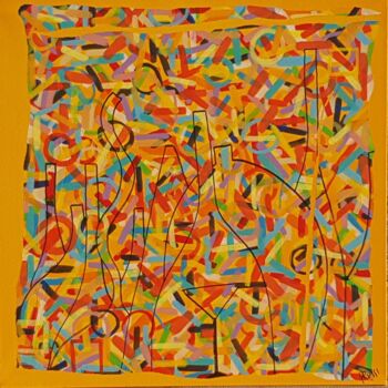 Pittura intitolato "1-Addiction- Les Fl…" da Pascal Russi (PRussi), Opera d'arte originale, Acrilico