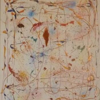 Ζωγραφική με τίτλο "La danse des pollens" από Pascal Russi (PRussi), Αυθεντικά έργα τέχνης, Λάδι