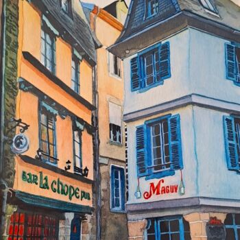 Painting titled "Venelle – Maguy - M…" by Pascale Alloncle, Original Artwork, Watercolor