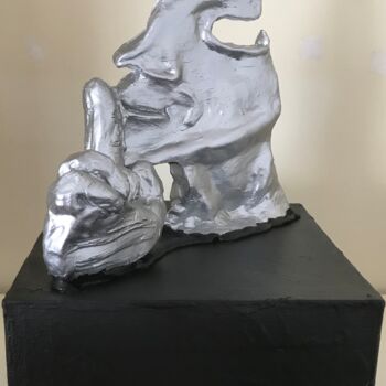 Скульптура под названием "Écoutez le silence" - Pascale De Iudicibus, Подлинное произведение искусства, Терракота