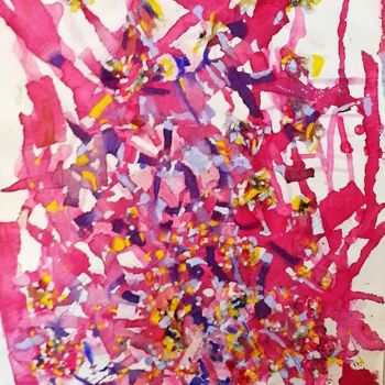 Painting titled "Série "Fragments" 2" by P.Escary, Original Artwork, Ink