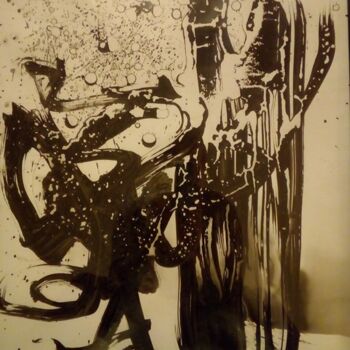 Painting titled "EVOLUTION 2" by Pascale Paule Joly, Original Artwork, Ink