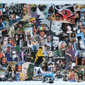 Collages titled "Every day, Every pe…" by Pascale Rodriguez, Original Artwork, Acrylic