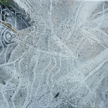 Peinture intitulée "sous la glace 6" par Pascale Garnier, Œuvre d'art originale