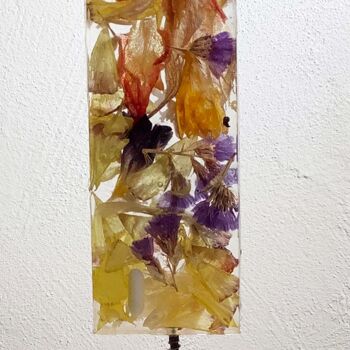 Sculpture titled "PATTILITHE FLEURS" by Patmoli, Original Artwork, Resin