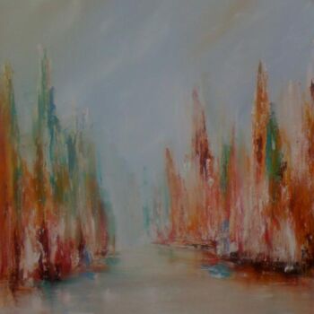 Malarstwo zatytułowany „Le grand canal” autorstwa Patrice Brunet, Oryginalna praca