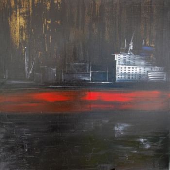 Malerei mit dem Titel "CARGO GF8080-04" von Patrice Butel, Original-Kunstwerk, Öl