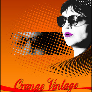 Artes digitais intitulada "Orange Vintage" por Patrice Couepel, Obras de arte originais, Foto Montagem