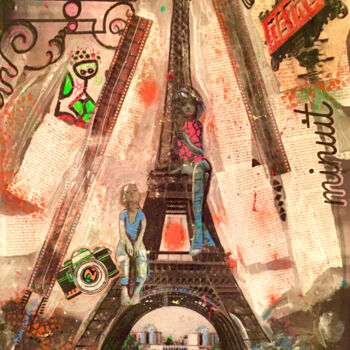 Painting titled "ARTY' Paris.jpg" by Patricia Ducept (Art'Mony), Original Artwork, Acrylic