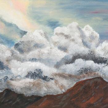 Pintura titulada "Clouds Enshroud San…" por Patricia Gould, Obra de arte original, Acrílico Montado en Bastidor de camilla d…