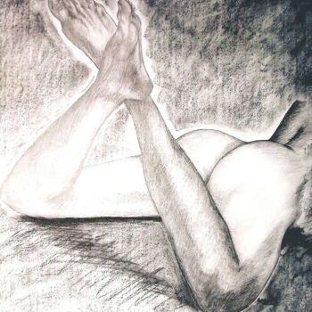 Картина под названием "relaxation.jpg" - Patricia M. Le Démon Du Crayon, Подлинное произведение искусства